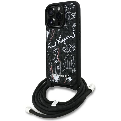 Karl Lagerfeld OVITEK Z VZORCEM IN LOGOM ZA IPHONE 16 PRO MAX, (5000339205) Slike