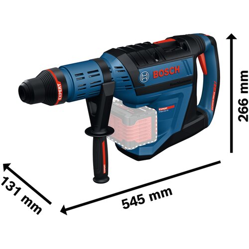 Bosch EXBH18V-45 (solo, xl-boxx) akumulatorski elektro-pneumatski čekić za bu&amp;scaron;enje sa sds max prihvatom expert 0611913300 Slike
