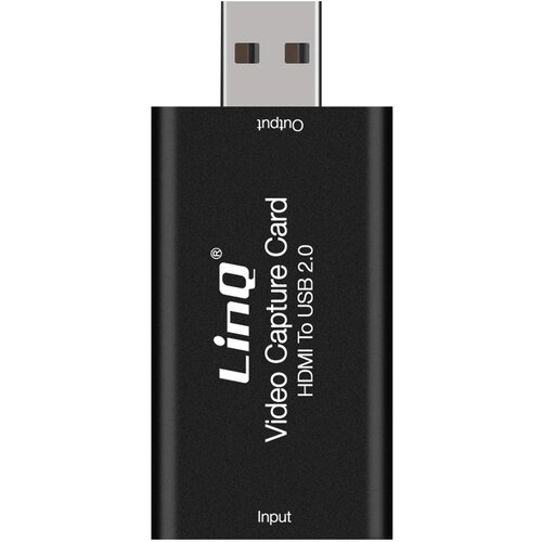 LINQ Kartica za zajem videa / zvoka HDMI v USB 2.0 Full HD / 4K UHD, - crna za pretakanje, oddajanje v živo ..., (21262155) Slike