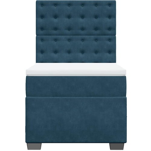 Box spring krevet s madracem plavi 100x200 cm bar&amp;scaron;unasti Slike