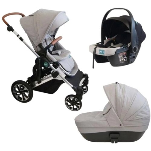 Puerri kolica za bebe 3u1 Diamond Light Grey, 0m+ Cene