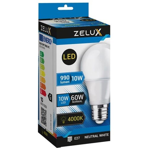 Zelux LED sijalka E27 10W 935lm nevtralno bela 4000K Cene