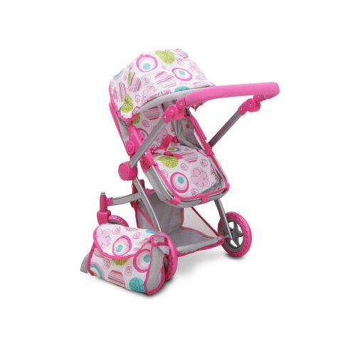 Cangaroo kolica za lutke pink rose Slike