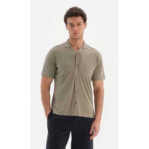 Dagi Shirt - Khaki - Regular fit Cene