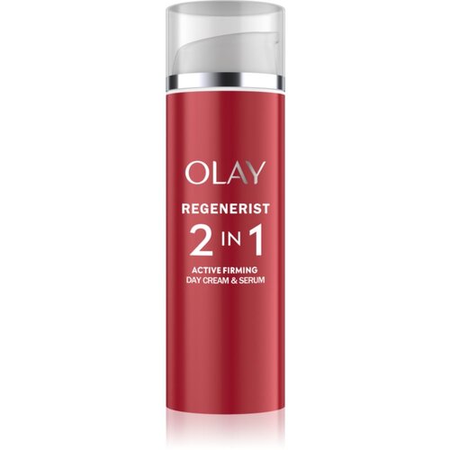 Olay Regenerist 2 in 1 Day Cream &amp;amp; Serum učvr&amp;scaron;ćujuća dnevna krema i serum protiv bora 2u1 50 ml Slike
