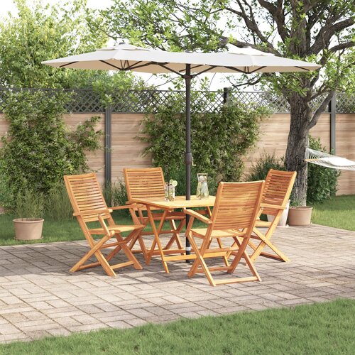 vidaXL set od 3 prirodno drvo čvrsto bagremovo drvo 90x90x75 cm Cene