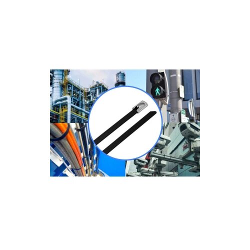 TRU COMPONENTS TC-12656652 Čelične kabelske vezice 290 mm 4.6 mm AISI 304 s premazom 10 St. Cijene