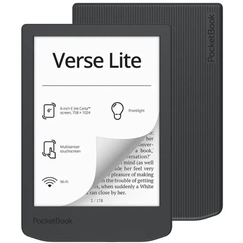 PocketBook Ebook Verse Lite 619 6&amp;rsquo; E-Ink Carta 8GB Wi-Fi Gray Slike
