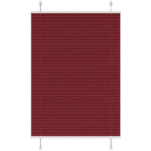 VidaXL Plisirana žaluzija Bordeaux Red 90x150 cm &amp;Scaron;irina tkanine 89,4cm Slike