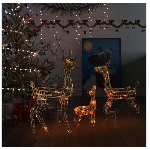  Božična dekoracija družina jelenov 300 večbarvnih LED lučk