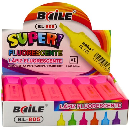 Highlighter marker za bilje&amp;scaron;ke &amp;scaron;kolski ured neonski intenzivno ružičasti Slike