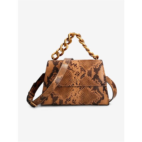 Guess Brown Women Patterned Small Crossbody Handbag Tullia - Women Slike
