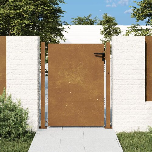 vidaXL Vrtna vrata 105x155 cm Corten jeklo Cene