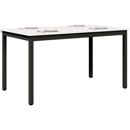  Stol za objedovanje Bijelo 140 x 80 x 75 cm Čvrsto borovo drvo Slike