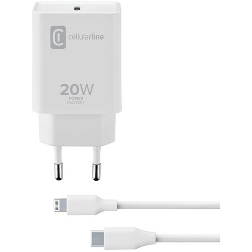 Cellular Line polnilec+kabel usb-c-mfi iphone, 20W, cellularline Cene