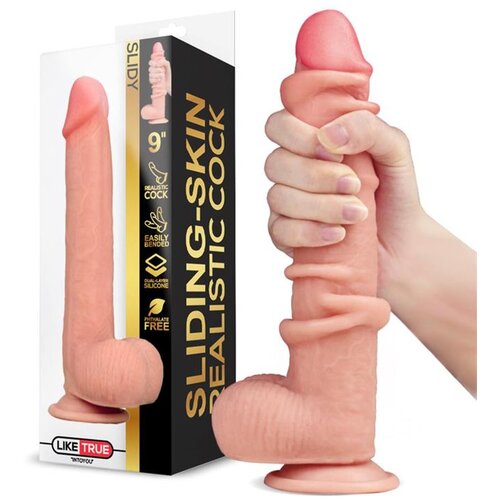  Liketrue Slidy realistični dvoslojni dildo 22,8cm Slike