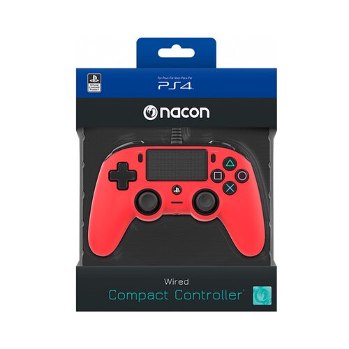 Nacon PS4 ŽIČNI IGRALNI PLO&amp;Scaron;ČEK, RDEČ Slike