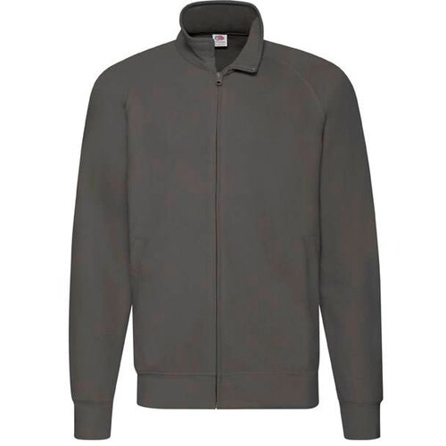 Fruit Of The Loom Grafitowa bluza męska Lightweight Sweat Jacket Slike