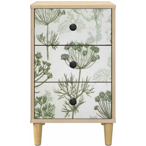  Noćni ormar GOTHA Hrast sonoma 36 x 33 x 60 cm Slike