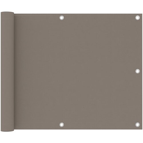 VidaXL balkonski zastor smeđe-sivi 75 x 300 cm od tkanine Oxford Slike