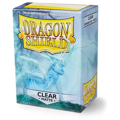 Pokemon Dragon Shield 100 Standard Sleeves - Clear Matte Cene