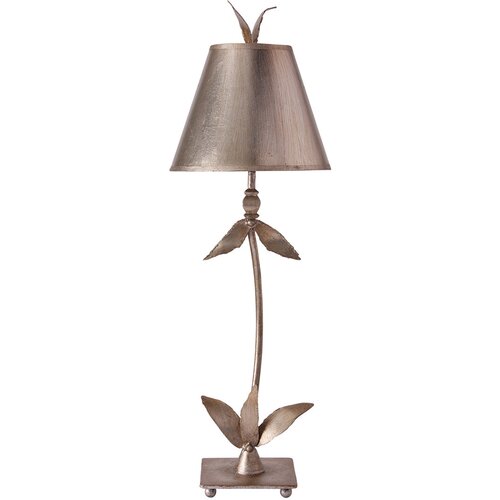 Elstead Lighting Elstead Red Bell Namizna svetilka z 1 lučjo, srebrn cvetlični dizajn, E27, (22100317) Slike