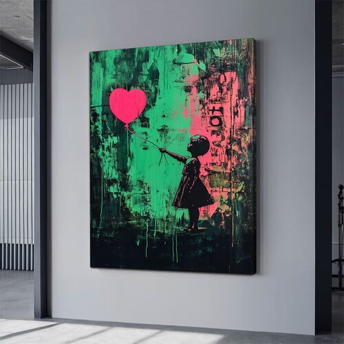 Wallity platno za sliku neon 9, 70x100 cm Cene