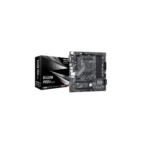 Matična ploča ASROCK MB B450M PRO4 R2.0 AMD B450; AM4; 4xDDR4