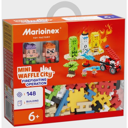 Marioinex mini Waffle City 148 kom, Firefighting Operation Slike