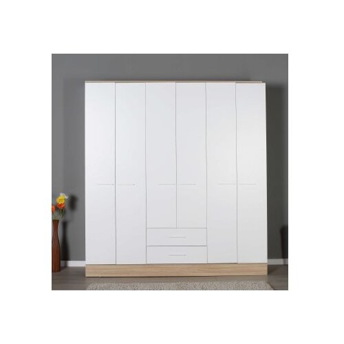 Hanah home Podloga za ormar 6, 224x206x52 cm, Bijela Slike