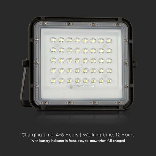  LED spolja&amp;scaron;nji solarni reflektor LED/6W/3,2V IP65 4000K crna + daljinski upravljač Slike