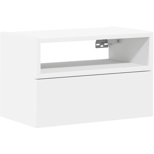 Maison Chic Stenska Nočna omarica - Nočna miza bela 45x26x28,5 cm, (21688696) Slike