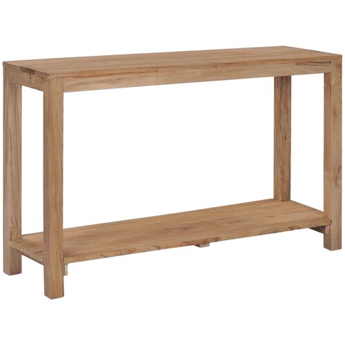 vidaXL Konzolna mizica 120x35x75 cm trdna tikovina Cene