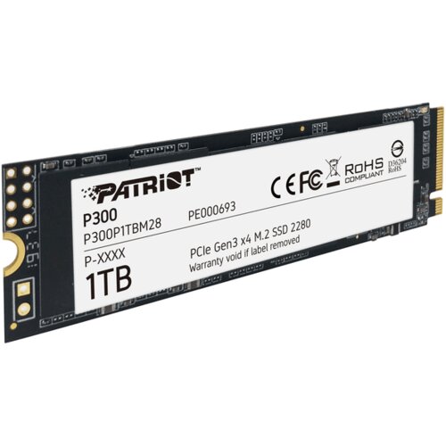 Patriot SSD 1TB M.2;P300 M.2 PCIe Gen 3 x4;up to R/W : 2100/1650MB/s Cijene