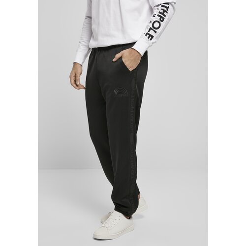 Southpole tricot trousers with tape black Slike