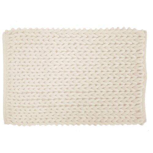 Douceur d int&amp;eacute;rieur Kremno bela kopalni&amp;scaron;ka preproga 50x80 cm Ariel &amp;ndash; Slike