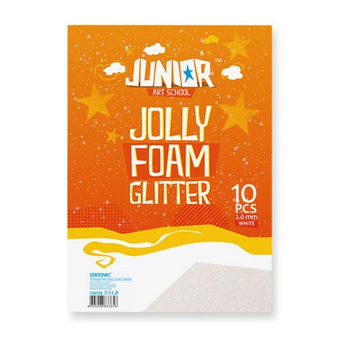 Jolly flitter foam, eva pena sa šljokicama, bela, A4, 10K ( 134110 ) Cene