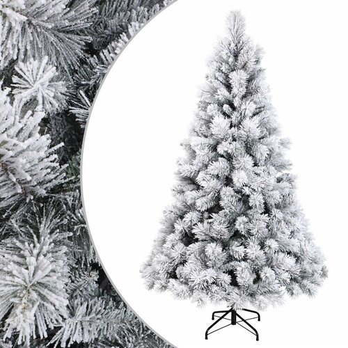  Umjetno božićno drvce s nogom 240 cm PVC i metal Slike