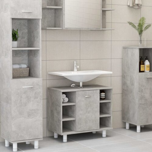vidaXL Kupaonski ormarić siva boja betona 60 x 32 x 53,5 cm od iverice Cijene