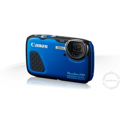 Canon PowerShot D30 - Plavi digitalni fotoaparat Slike