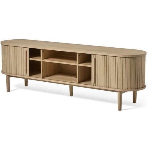 Unique Furniture TV omarica v hrastovem dekorju v naravni barvi 180x56x40 cm Meta &amp;ndash; Slike