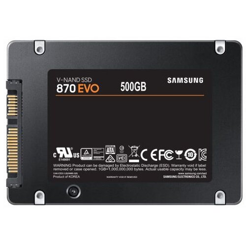 Samsung SSD 870 EVO 500GB2.5'' SATA3V-NAND MLC560MB/s read,530MB/s write Cijene