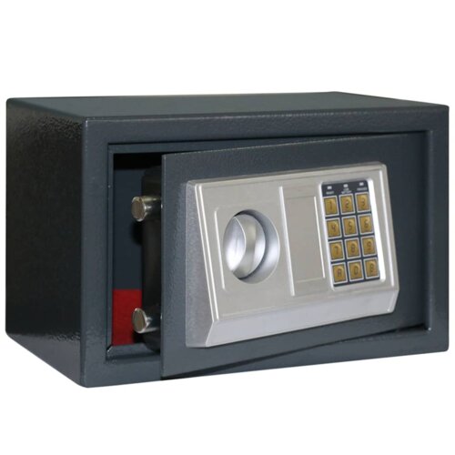 vidaXL elektronički digitalni sef tamno siva 31x20x20 cm čelik Cene