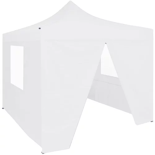  Profesionalni sklopivi šator za zabave 3 x 3 m čelični bijeli