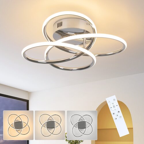 Nettlife LED stropna svetilka za hodnik, zatemnljiva, z daljinskim upravljalnikom, moderna oblika metulja, 36 cm, 44 W, (22111254) Cene