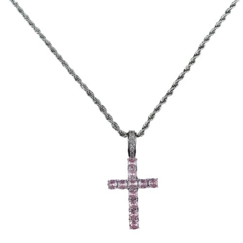 IZMAEL Ogrlica ZC-22768 - Srebrna / Ružičasta Cijene