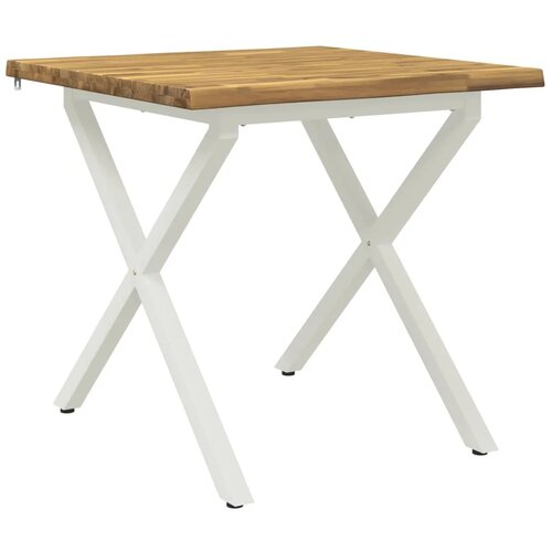  Stol za blagovanje s prirodnim rubom 90 x 90 x 75 cm - Bjeljenje 90 x 90 x 75 cm Živi rub Slike