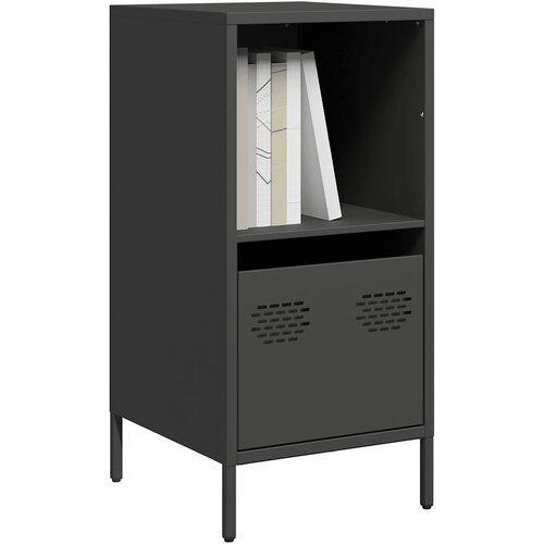 vidaXL Komoda črna 35x39x73,5 cm hladno valjano jeklo Cene