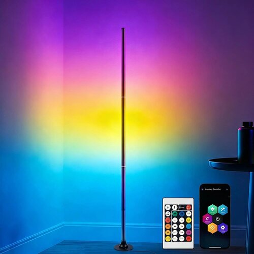 AOUROW 120 cm RGB LED talna svetilka z daljincem in aplikacijo Slike
