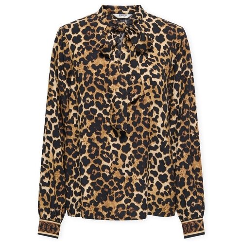 Only Veda Border Shirt - Nomad Smeđa Slike